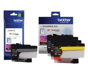 Genuine LC3033BK, LC30333PKS Super High Yield Black/Cyan/Magenta/Yellow Ink Cartridge Set, LC3033 Genuine LC3033BK, LC30333PKS Super High Yield Black/Cyan/Magenta/Yellow Ink Cartridge Set, LC3033
