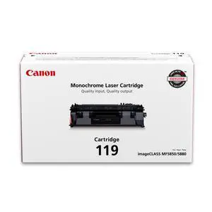 Genuine 119 Black Toner Cartridge Compatible with LBP250 Series, MF410 Series, MF5800 Series, MF5900 Series, MF6100 Series, LBP6300dn, LBP6600 Series Genuine 119 Black Toner Cartridge Compatible with LBP250 Series, MF410 Series, MF5800 Series, MF5900 Series, MF6100 Series, LBP6300dn, LBP6600 Series