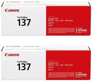 CRG-137 Black Toner Cartridge, 9435B001AA, 2-Pack CRG-137 Black Toner Cartridge, 9435B001AA, 2-Pack