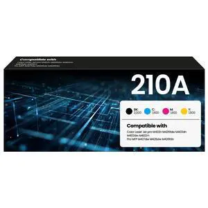 210A Toner Cartridge 4Pack | Compatible with HP 210A 210X Toner Cartridge with 210A Toner | Color Laser Jet Pro MFP 4301fdw 4201dw 4201dn 4301fdn 4301fdw 4301dw Printer | (Black/Cyan/Magenta/Yellow) 210A Toner Cartridge 4Pack | Compatible with HP 210A 210X Toner Cartridge with 210A Toner | Color Laser Jet Pro MFP 4301fdw 4201dw 4201dn 4301fdn 4301fdw 4301dw Printer | (Black/Cyan/Magenta/Yellow)