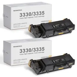 Phaser 3330 Extra High Capacity Toner Cartridge (2-Pack, Black): 106R03624 Toner Cartridge Replacement for Xerox Phaser 3330 WorkCentre 3335 3345 Printer Phaser 3330 Extra High Capacity Toner Cartridge (2-Pack, Black): 106R03624 Toner Cartridge Replacement for Xerox Phaser 3330 WorkCentre 3335 3345 Printer