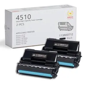 Phaser 4510 High Capacity Toner Cartridge 113R00712 (2-Pack,Black) - Eaxiu 113R00712 Toner Cartridge (20,000 Pages) Replacement for Xerox Phaser 4510 510B 4510DN 4510DT 4510DX 4510N Printer Phaser 4510 High Capacity Toner Cartridge 113R00712 (2-Pack,Black) - Eaxiu 113R00712 Toner Cartridge (20,000 Pages) Replacement for Xerox Phaser 4510 510B 4510DN 4510DT 4510DX 4510N Printer