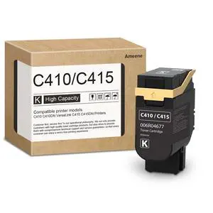 C410/C415 Black Toner Cartridge 1 Pack - 006R04677 Toner Cartridge Replacement for C410 C410DN VersaLink C415 C415DN Printer C410/C415 Black Toner Cartridge 1 Pack - 006R04677 Toner Cartridge Replacement for C410 C410DN VersaLink C415 C415DN Printer