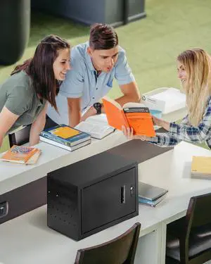 12 Device Charging Cabinet for Laptop, Tablet, Chromebook, iPad, Wall Mounted Locking Charging Station with Keys, Surge Protection, Cable Management for Classroom, School Supplies, Black 12 Device Charging Cabinet for Laptop, Tablet, Chromebook, iPad, Wall Mounted Locking Charging Station with Keys, Surge Protection, Cable Management for Classroom, School Supplies, Black