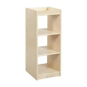 3-Cube Double-Sided Vertical Storage Organizer, Classroom Furniture, Natural 3-Cube Double-Sided Vertical Storage Organizer, Classroom Furniture, Natural