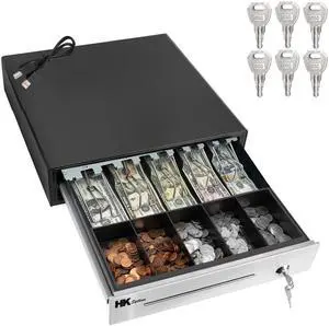 16inch "Stainless Steel" Front Heavy Duty POS "USB" Interface Cash Drawer with 5Bill/5Coin (BLACK) "NO compatibility with Square POS system for now" 16inch "Stainless Steel" Front Heavy Duty POS "USB" Interface Cash Drawer with 5Bill/5Coin (BLACK) "NO compatibility with Square POS system for now"