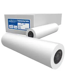 Wide Format Paper Rolls Bond Engineering (20lb | 2 Rolls, 34 In x 500 Ft | 3" Core) Wide Format Paper Rolls Bond Engineering (20lb | 2 Rolls, 34 In x 500 Ft | 3" Core)