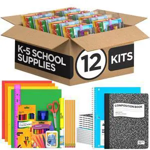 Middle School Supplies Kit 39 Piece School Supplies Kit Back to School Supplies Bundle School Supply Box for Kids Teens High School College Bulk Classroom Supplies with Notebooks Folders (12 Pack) Middle School Supplies Kit 39 Piece School Supplies Kit Back to School Supplies Bundle School Supply Box for Kids Teens High School College Bulk Classroom Supplies with Notebooks Folders (12 Pack)