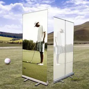 Retractable Roll Up Banner Stand with Aluminum Frame, Portable Sign Holder with Canvas Bag for Trade Shows, Advertising,Store Sign, Retail Display Hardware Only (33.5x80 6PACK) Retractable Roll Up Banner Stand with Aluminum Frame, Portable Sign Holder with Canvas Bag for Trade Shows, Advertising,Store Sign, Retail Display Hardware Only (33.5x80 6PACK)