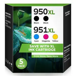 950XL 951XL Ink Cartridges Combo Pack for OfficeJet Pro 8600 8620 8610 Compatible with Hp 950XL 951XL Ink Cartridge for OfficeJet Pro 8600 8610 8620 8630 8660 8110 8625 276 251 271DW Printer(5 Pack) 950XL 951XL Ink Cartridges Combo Pack for OfficeJet Pro 8600 8620 8610 Compatible with Hp 950XL 951XL Ink Cartridge for OfficeJet Pro 8600 8610 8620 8630 8660 8110 8625 276 251 271DW Printer(5 Pack)