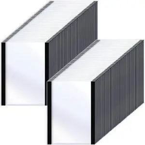 100 Pcs Magnetic Sign Holder 8.5'' x 11'' Self Adhesive Magnetic Wall Mount Sign Holder Clear Plastic Paper Document Frames with Magnet Borders for Letter Size Poster Display Home Office Store 100 Pcs Magnetic Sign Holder 8.5'' x 11'' Self Adhesive Magnetic Wall Mount Sign Holder Clear Plastic Paper Document Frames with Magnet Borders for Letter Size Poster Display Home Office Store