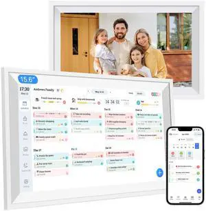 Digital Calendar 15.6" Wall Touch Screen Planner Electronic Calendar & Chore Chart, Smart Calendars Interactive Display for Family Organize Routines Schedules Meal Planner with Digital Picture Frame Digital Calendar 15.6" Wall Touch Screen Planner Electronic Calendar & Chore Chart, Smart Calendars Interactive Display for Family Organize Routines Schedules Meal Planner with Digital Picture Frame