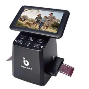 BEONEGLOBAL ClearScan S5 Film Scanner High-Resolution Film&Slide Scanner with 5 LCD Convert 135, 126, 110 Super8 Negatives and Slides to 24MP Digital JPEG Photos Quickly BEONEGLOBAL ClearScan S5 Film Scanner High-Resolution Film&Slide Scanner with 5 LCD Convert 135, 126, 110 Super8 Negatives and Slides to 24MP Digital JPEG Photos Quickly