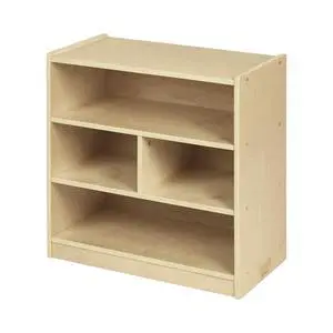 4-Compartment Mobile Block Storage Cabinet, Starter, Toy Organizer, Natural, 24" W x 13" D x 24.63" H 4-Compartment Mobile Block Storage Cabinet, Starter, Toy Organizer, Natural, 24" W x 13" D x 24.63" H