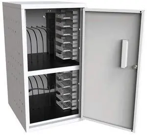 12 Capacity Secure Tablet Charging Box with mounting hardware for drywall Surfaces Included 12 Capacity Secure Tablet Charging Box with mounting hardware for drywall Surfaces Included