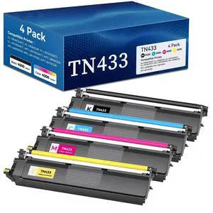 TN433 Toner Cartridge Set Compatible for Brother TN-433 tn 433 High Yield | TN433BK TN433C TN433M TN433Y Work with HL-L8360CDW HL-L8260CDW MFC-L8900CDW MFC-L8610CDW MFC-L9570CDW(4 Pack, TN433BK/C/M/Y) TN433 Toner Cartridge Set Compatible for Brother TN-433 tn 433 High Yield | TN433BK TN433C TN433M TN433Y Work with HL-L8360CDW HL-L8260CDW MFC-L8900CDW MFC-L8610CDW MFC-L9570CDW(4 Pack, TN433BK/C/M/Y)