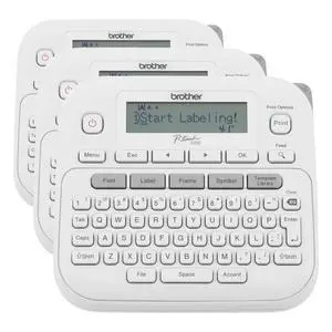 P-Touch PTD220 Home/Office Everyday Label Maker | Prints TZe Label Tapes up to ~1/2 inch White (Pack of 3) P-Touch PTD220 Home/Office Everyday Label Maker | Prints TZe Label Tapes up to ~1/2 inch White (Pack of 3)