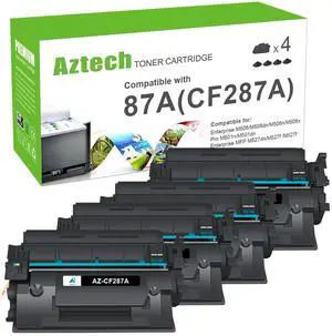 CF287A 87A Black Toner Cartridge 87X CF287X M501 M506 4 Pack | Compatible for HP LaserJet Enterprise Pro M506 M501 M501dn M506dn M506n M506x MFP M527dn M527f M527 Series Printer Ink CF287A 87A Black Toner Cartridge 87X CF287X M501 M506 4 Pack | Compatible for HP LaserJet Enterprise Pro M506 M501 M501dn M506dn M506n M506x MFP M527dn M527f M527 Series Printer Ink
