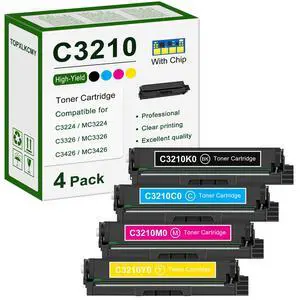 C3210K0, C3210C0, C3210M0, C3210Y0 High-Yield Toner Cartridge (4-Color, Black, Cyan, Magenta, Yellow) Replacement for Lexmark C3224, C3326, C3426, MC3224, MC3326, MC3426 Printer C3210K0, C3210C0, C3210M0, C3210Y0 High-Yield Toner Cartridge (4-Color, Black, Cyan, Magenta, Yellow) Replacement for Lexmark C3224, C3326, C3426, MC3224, MC3326, MC3426 Printer