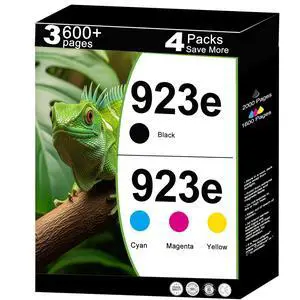 923e Ink Cartridges Combo Pack Replacement for HP 923 XL 923XL Work with OfficeJet 8120 8122 8124e Pro 8135e 8138e 8139e 8130e 8132e Printer with V17.3.1 Chip (4 Packs, Cyan Magenta Yellow Black) 923e Ink Cartridges Combo Pack Replacement for HP 923 XL 923XL Work with OfficeJet 8120 8122 8124e Pro 8135e 8138e 8139e 8130e 8132e Printer with V17.3.1 Chip (4 Packs, Cyan Magenta Yellow Black)