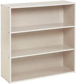 Birch Streamline 3-Shelf Storage Cabinet, 36in High, Bookcase for Classroom and Playroom, White Wash Birch Streamline 3-Shelf Storage Cabinet, 36in High, Bookcase for Classroom and Playroom, White Wash