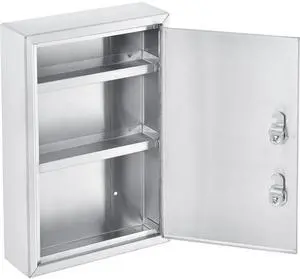 Stainless Steel Compact Medical Security Cabinet with Double Key Locks Stainless Steel Compact Medical Security Cabinet with Double Key Locks
