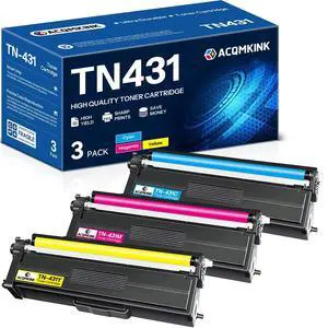 TN-431 TN431 Cyan Magenta Yellow Toner Cartridge Replacement for Brother TN431 TN-431 HL-L8260CDW MFC-L8900CDW HL-L8360CDW MFC-L8610CDW Printer, TN4313PK TN-431 TN431 Cyan Magenta Yellow Toner Cartridge Replacement for Brother TN431 TN-431 HL-L8260CDW MFC-L8900CDW HL-L8360CDW MFC-L8610CDW Printer, TN4313PK