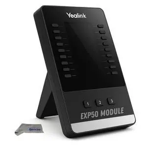 Yealink EXP50 Expansion Module - Compatible for Yealink VoIP Phones T5 Series: T54W, T53W, MP56, MP58, T58V, T58A, T56A, T54S, T52S, T57W, T53, T58W, VP59, Customizable Wallpaper, Global Teck Cloth Yealink EXP50 Expansion Module - Compatible for Yealink VoIP Phones T5 Series: T54W, T53W, MP56, MP58, T58V, T58A, T56A, T54S, T52S, T57W, T53, T58W, VP59, Customizable Wallpaper, Global Teck Cloth