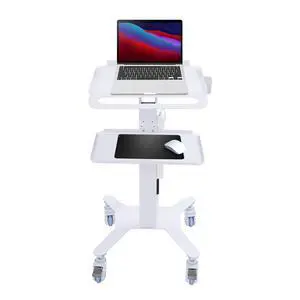 Adjustable Rolling Medical Cart,Computer Cart Mobile Standing Workstation,Salon Spa Beauty Machine Trolley Stand for Meetings Home Office (no Bracket) Adjustable Rolling Medical Cart,Computer Cart Mobile Standing Workstation,Salon Spa Beauty Machine Trolley Stand for Meetings Home Office (no Bracket)