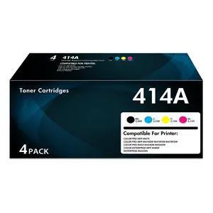 414A Toner Cartridges 4 Pack for MFP M479fdw (Black Cyan Yellow Magenta) | Compatible for HP 414A 414X W2020A W2020X for Color LaserJet Pro MFP M479fdw M479fdn M454dn M479 M454 Printer (with Chip) 414A Toner Cartridges 4 Pack for MFP M479fdw (Black Cyan Yellow Magenta) | Compatible for HP 414A 414X W2020A W2020X for Color LaserJet Pro MFP M479fdw M479fdn M454dn M479 M454 Printer (with Chip)