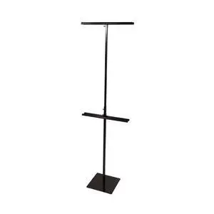 Adjustable Black Metal Banner Stand - Black - Accommodates 2 x 6' banners Adjustable Black Metal Banner Stand - Black - Accommodates 2 x 6' banners
