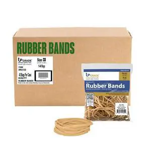 Upgrade UPG22733CS Size 33 Rubber Bands (3-1/2 x 1/8 in), 1/4 lb per Bag, 40-Bag Case Pack, USA Upgrade UPG22733CS Size 33 Rubber Bands (3-1/2 x 1/8 in), 1/4 lb per Bag, 40-Bag Case Pack, USA