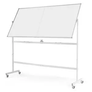 Double-Sided Mobile Whiteboard on Wheels, 72" x 36" Large Dry Erase Board with Stand & Aluminum Alloy Frame, Rolling Magnetic Standing Whiteboard for Office & Classroom (White) Double-Sided Mobile Whiteboard on Wheels, 72" x 36" Large Dry Erase Board with Stand & Aluminum Alloy Frame, Rolling Magnetic Standing Whiteboard for Office & Classroom (White)