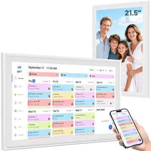 21.5" Smart Wall Calendar 2026 Planner & Chore Chart, Touchscreen 21.5" Smart Wall Calendar 2026 Planner & Chore Chart, Touchscreen