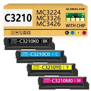 C3210 MC3224 Toner Cartridges CMYK 4-Color Compatible with Lexmark C3224 | C3210C0 C3210K0 C3210M0 C3210Y0 Toner Cartridges for C3326 C3426 MC3224 MC3326 MC3426 Printer Toner (With Chip) C3210 MC3224 Toner Cartridges CMYK 4-Color Compatible with Lexmark C3224 | C3210C0 C3210K0 C3210M0 C3210Y0 Toner Cartridges for C3326 C3426 MC3224 MC3326 MC3426 Printer Toner (With Chip)
