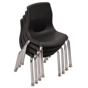 Childrens Factory MyPosture 10" H Chair, 4 Pack, Black with Chrome Legs, AB8010BLC4, Kids Preschool, Daycare or Classroom Flexible Seating, Toddler Desk Chair Childrens Factory MyPosture 10" H Chair, 4 Pack, Black with Chrome Legs, AB8010BLC4, Kids Preschool, Daycare or Classroom Flexible Seating, Toddler Desk Chair