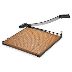 Square Commercial Grade Wood Base Guillotine Trimmer, 15 Sheets, 18" Cut Length, 18 X 18 Square Commercial Grade Wood Base Guillotine Trimmer, 15 Sheets, 18" Cut Length, 18 X 18
