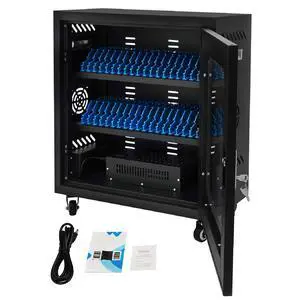 40 Device Mobile Phone Charging Cabinet for Cellphone, USB Cell Phone Mobile Charging Stations, MobileStorage Cart for Office and Classroom (Black) 40 Device Mobile Phone Charging Cabinet for Cellphone, USB Cell Phone Mobile Charging Stations, MobileStorage Cart for Office and Classroom (Black)