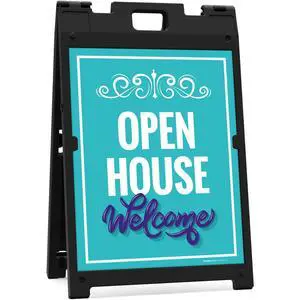 Open House Sidewalk Sign Kit, | 24x36 Inches Replacement Panels 2-Pack Corrugated Plastic USA Made Open House Sidewalk Sign Kit, | 24x36 Inches Replacement Panels 2-Pack Corrugated Plastic USA Made