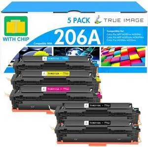 206A Toner Cartridges 5 Pack 206X M283fdw M283cdw M255dw with Chip | Compatible for HP 206A W2110A Color LaserJet Pro MFP M283cdw M255dw M283 Pro M255 Printer W2110X Ink High Yield 2*B/C/Y/M 206A Toner Cartridges 5 Pack 206X M283fdw M283cdw M255dw with Chip | Compatible for HP 206A W2110A Color LaserJet Pro MFP M283cdw M255dw M283 Pro M255 Printer W2110X Ink High Yield 2*B/C/Y/M