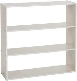 Streamline 3-Shelf Storage Cabinet, 36in High, Double-Sided Display, White Wash Streamline 3-Shelf Storage Cabinet, 36in High, Double-Sided Display, White Wash
