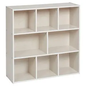 Streamline 8-Compartment Storage Cabinet, 36in, Classroom Furniture, White Wash Streamline 8-Compartment Storage Cabinet, 36in, Classroom Furniture, White Wash