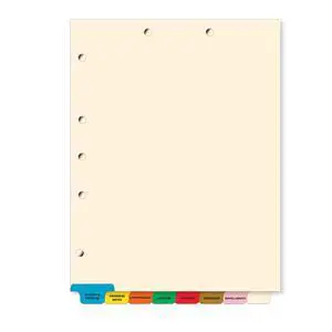 Stock Medical Bottom Tab Dividers, 80 Sets of 8 Popular Healthcare Index Tabs, Chart Dividers, 8-1/2" x 11-3/8", Tabbies 54500, File Folder Organizer, Patient Charts & Medical Records Stock Medical Bottom Tab Dividers, 80 Sets of 8 Popular Healthcare Index Tabs, Chart Dividers, 8-1/2" x 11-3/8", Tabbies 54500, File Folder Organizer, Patient Charts & Medical Records