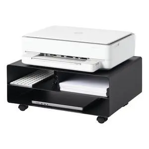 Home Desktop Printer Stand - Computer Accessory Office Organizer Steel One Size Black Home Desktop Printer Stand - Computer Accessory Office Organizer Steel One Size Black