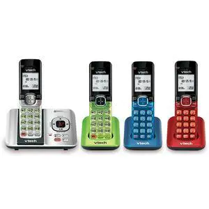 CS6529-4B 4-Handset Cordless Phone with Answering Machine, Caller ID/Call Waiting, DECT 6.0 System, Wall Mountable CS6529-4B 4-Handset Cordless Phone with Answering Machine, Caller ID/Call Waiting, DECT 6.0 System, Wall Mountable