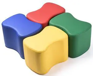 Butterfly Modular Soft Seating Stool Set - for Preschools and daycares - Toddlers and Children Butterfly Modular Soft Seating Stool Set - for Preschools and daycares - Toddlers and Children