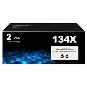 134X Black Toner Cartridge Laser Jet MFP M234dw Black Toner Compatible for HP 134X 134A Toner Cartridge for HP134X HP134A W1340X for Laser Jet M209dw MFP M234sdw Toner Ink 2 Pack (with Chip) 134X Black Toner Cartridge Laser Jet MFP M234dw Black Toner Compatible for HP 134X 134A Toner Cartridge for HP134X HP134A W1340X for Laser Jet M209dw MFP M234sdw Toner Ink 2 Pack (with Chip)