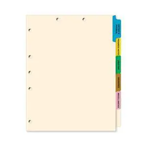 Stock Medical Chart Dividers, 130 Sets of 6 Popular Healthcare Index Tabs, Side Tab, 9" x 11", File Folder Organizer for Nursing Patient Charts and Medical Records Stock Medical Chart Dividers, 130 Sets of 6 Popular Healthcare Index Tabs, Side Tab, 9" x 11", File Folder Organizer for Nursing Patient Charts and Medical Records