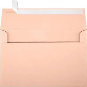 A9 Invitation Envelopes | Peel & Press | 5 3/4" x 8 3/4" | Blush Pink | 80lb. Text | 500 Qty A9 Invitation Envelopes | Peel & Press | 5 3/4" x 8 3/4" | Blush Pink | 80lb. Text | 500 Qty