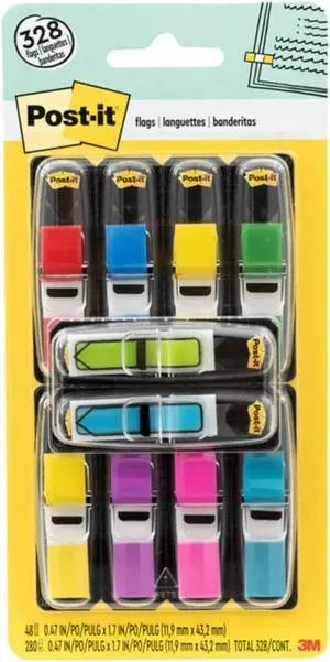 Flags Value Pack,35/Dispenser,8 Dispensers/Pack,.47 in Wide,Assorted Colors,Includes 48 Free Arrow Flags (683-VAD1),(Pack of 12) Flags Value Pack,35/Dispenser,8 Dispensers/Pack,.47 in Wide,Assorted Colors,Includes 48 Free Arrow Flags (683-VAD1),(Pack of 12)